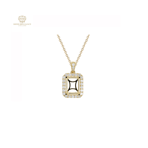 Halo Setting Pendant